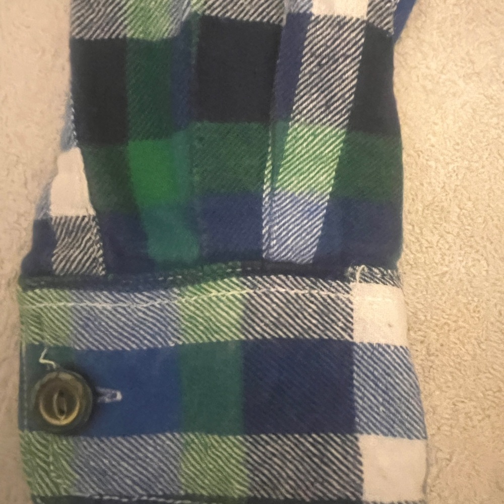 Upcycled Nirvana Plaid Flannel Shirt - Picture 8 of 9
